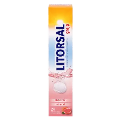 Litorsal s okusom grejpa, 24 šumeće tablete