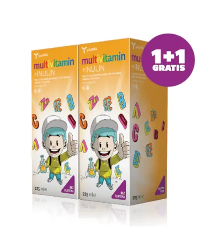 Yasenka Multivitamin + inulin 1+1 PROMO, 225 ml + 225 ml
