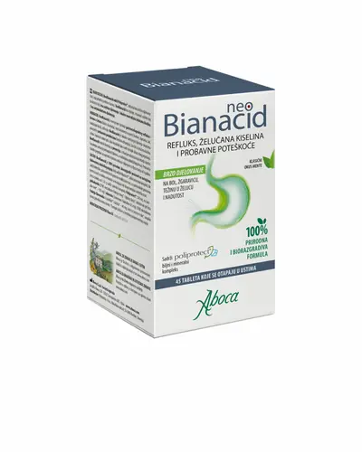 Aboca NeoBianacid Mint Flavour, 45 tableta