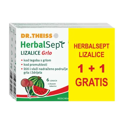 HerbalSept Kids lizalice GRLO – okus lubenica 1+1