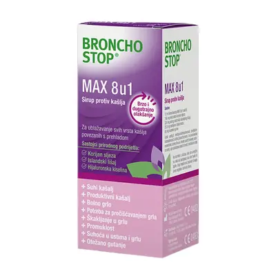 Bronchostop MAX 8u1 sirup, 200 ml