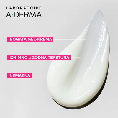A-Derma Exomega umirujuća gel-krema za lice, 40 ml