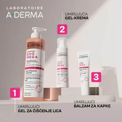 A-Derma Exomega umirujući balzam za kapke, 15 ml