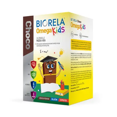 Biorela Choco Omega Kids, 20 prutića