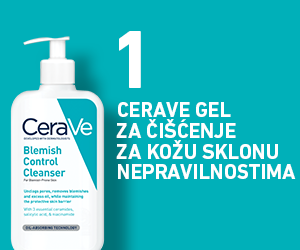 1. korak: temeljito očistite kožu CeraVe gelom za čišćenje za kožu sklonu nepravilnostima. Preporučuje se dnevna i noćna upotreba.