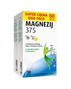 Dietpharm Magnezij 375, 30 šumećih tableta, DUO