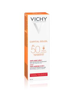 Vichy Capital Soleil krema za zaštitu od sunca s anti-age efektom SPF 50 50 ml