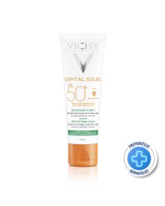 Vichy Capital Soleil Matirajuća njega 3-u-1 SPF50+ 50 ml