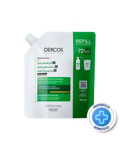 Vichy Dercos šampon protiv prhuti za suhu kosu, ECO REFILL 390 ml
