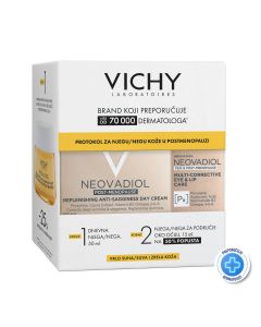 Vichy Neovadiol Protokol za njegu kože u postmenopauzi za vrlo suhu kožu, 50 ml + 15 ml