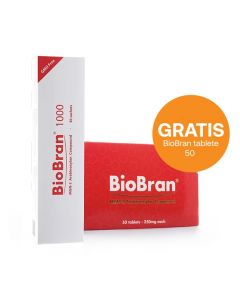 BioBran prah + tablete PROMO, 30 vrećica + 50 tableta