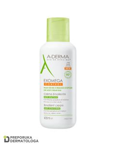 A-Derma Exomega Control emolijentna krema za sve uzraste, protiv grebanja i iritacija, 400 ml