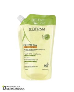 A-Derma Exomega Control emolijentno ulje za tuširanje REFILL, 500 ml