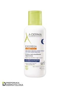 A-Derma Exomega Control Obnavljajuća emolijentna noćna krema, 400 ml