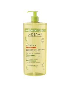 A-Derma Exomega Control emolijentno ulje za tuširanje, 1 L