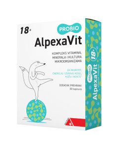 AlpexaVit PROBIO 18+ za imunitet, energiju i zdravu kosu, kožu i nokte