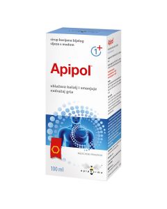 Apipharma Apipol® sirup korijena bijelog sljeza s medom, 100 ml