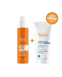 Eau Thermale Avène Sprej za zaštitu od sunca SPF 30 + Obnavljajući kremasti losion nakon sunčanja PROMO