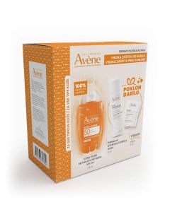 Eau Thermale Avène Visoka zaštita Ultra fluid nevidljivi SPF50 PROMO, 50ml+50ml+2ml