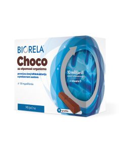 Biorela Choco mliječna čokolada za otpornost organizma, 10 prutića