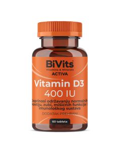BiVits Activa Vitamin D3 400IU, 60 tableta