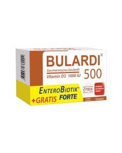 Bulardi 500 mg s 1000 IU vitamina D3 + EnteroBiotik Forte PROMO, 10 kapsula + 20 kapsula