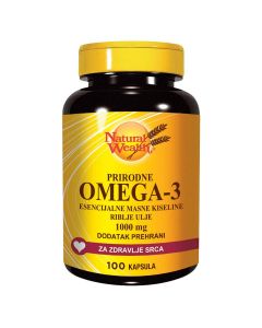 Natural Wealth Prirodne Omega -3 esencijalne masne kiseline 100 kapsula
