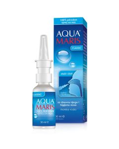Aqua Maris Classic sprej za nos sa morskom vodom, za dnevnu njegu i higijenu nosa, 30 ml