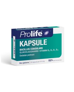 Prolife kapsule, dodatak prehrani za uravnoteženu probavu, 20 kapsula