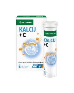 Dietpharm Kalcij + C, 20 šumećih tableta