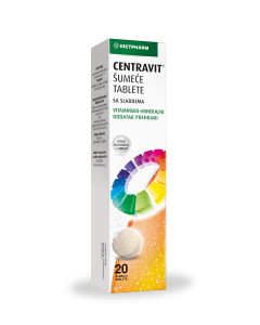 Dietpharm Centravit šumeće tablete sa vitaminima i mineralima, 20 šumećih tableta