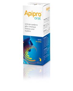 Apipro Oral  sprej za grlo , umiruje upale i smanjuje iritaciju usne šupljine, 20 ml