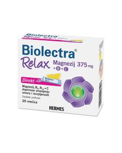Biolectra Relax Magnezij 375 mg + B + C Direkt