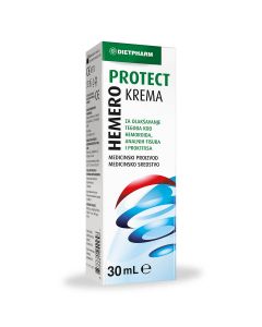 Dietpharm Hemero Protect  krema za olakšavanje tegoba kod hemoroida, analnih fisura i proktitisa, 30 ml