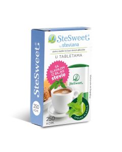 SteSweet Stevia tablete, 250 tableta