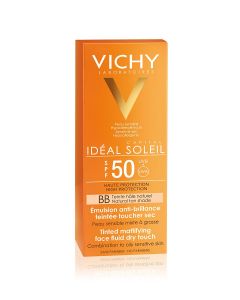 Vichy Ideal Soleil Dry Touch BB fluid za lice SPF 50 50 ml