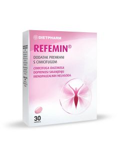 Dietpharm Refemin dodatak prehrani za smanjenje menopauzalnih nelagoda, 30 kapsula