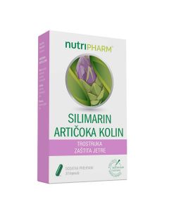 Nutripharm® Silimarin Artičoka Kolin 30 kapsula