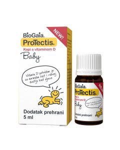 BioGaia Protctis Baby kapi s vitaminom D 5ml