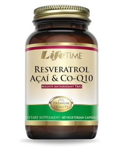 LifeTime Resveratrol-Acai & COQ10, antioksidansi, 60 kapsula