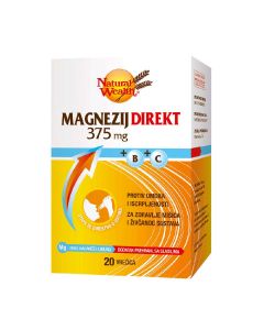 Natural Wealth Magnezij Direkt 375 mg + B + C