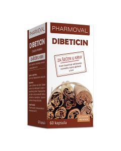 Pharmoval Dibeticin za normalnu razinu glukoze u krvi 60 kapsula