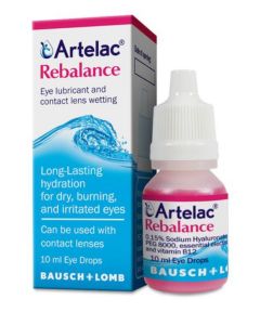 Artelac Rebalance kapi za suhe i iritirane oči koje peku, 10 ml