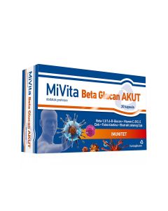 MiVita Beta Glucan Akut 20 kapsula