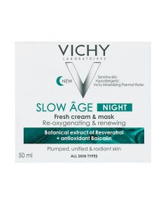 Vichy Slow Age noćna krema i maska koja kožu obogaćuje kisikom 50 ml