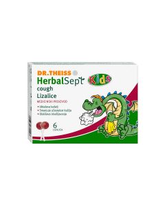 HerbalSept Kids cough lizalice za kašalj, 6 lizalica