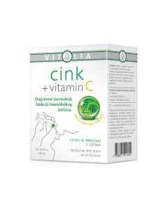 Vitalia Cink + vitamin C za normalnu funkciju imunološkog sustava, 20 vrećica