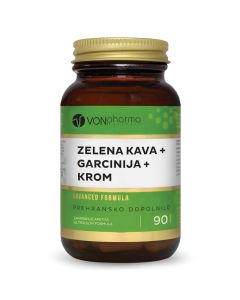 VONpharma ZELENA KAVA + GARCINIJA + KROM 90 kapsula