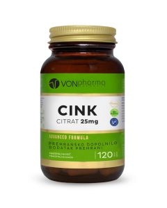 VONpharma CINK – CITRAT 120 tableta