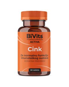 BiVits Cink dodatak prehrani za imunitet, 60 tableta